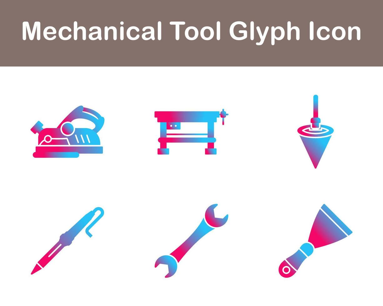 Mechanical Tool Vector Icon Set