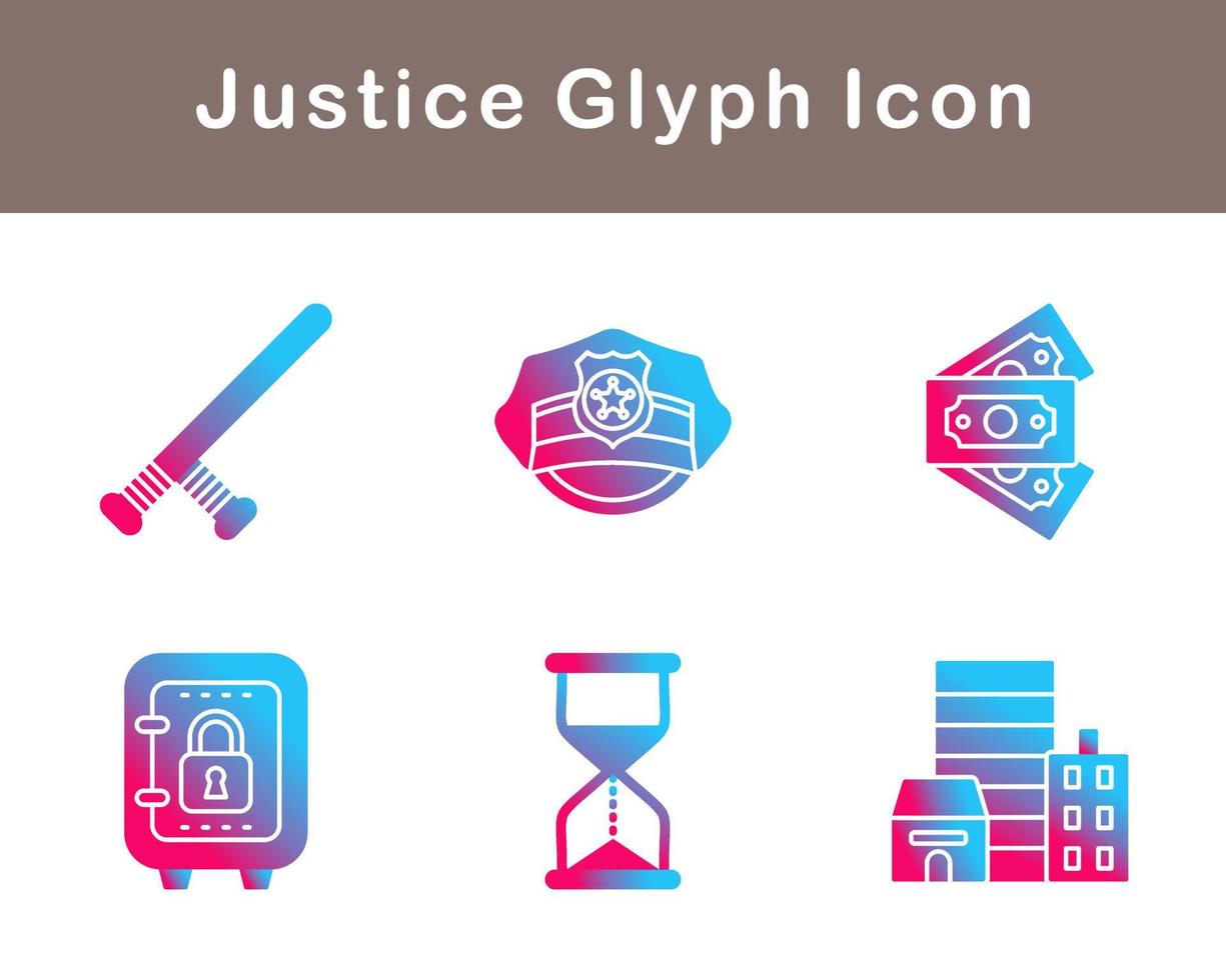 Justice Vector Icon Set