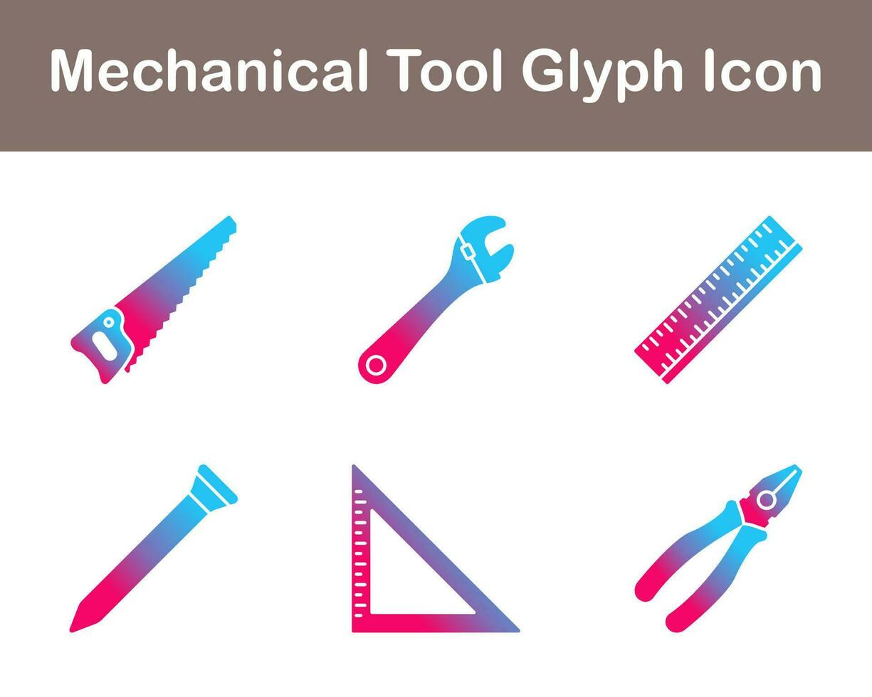 Mechanical Tool Vector Icon Set