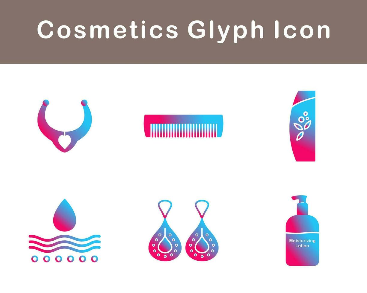 productos cosméticos vector icono conjunto