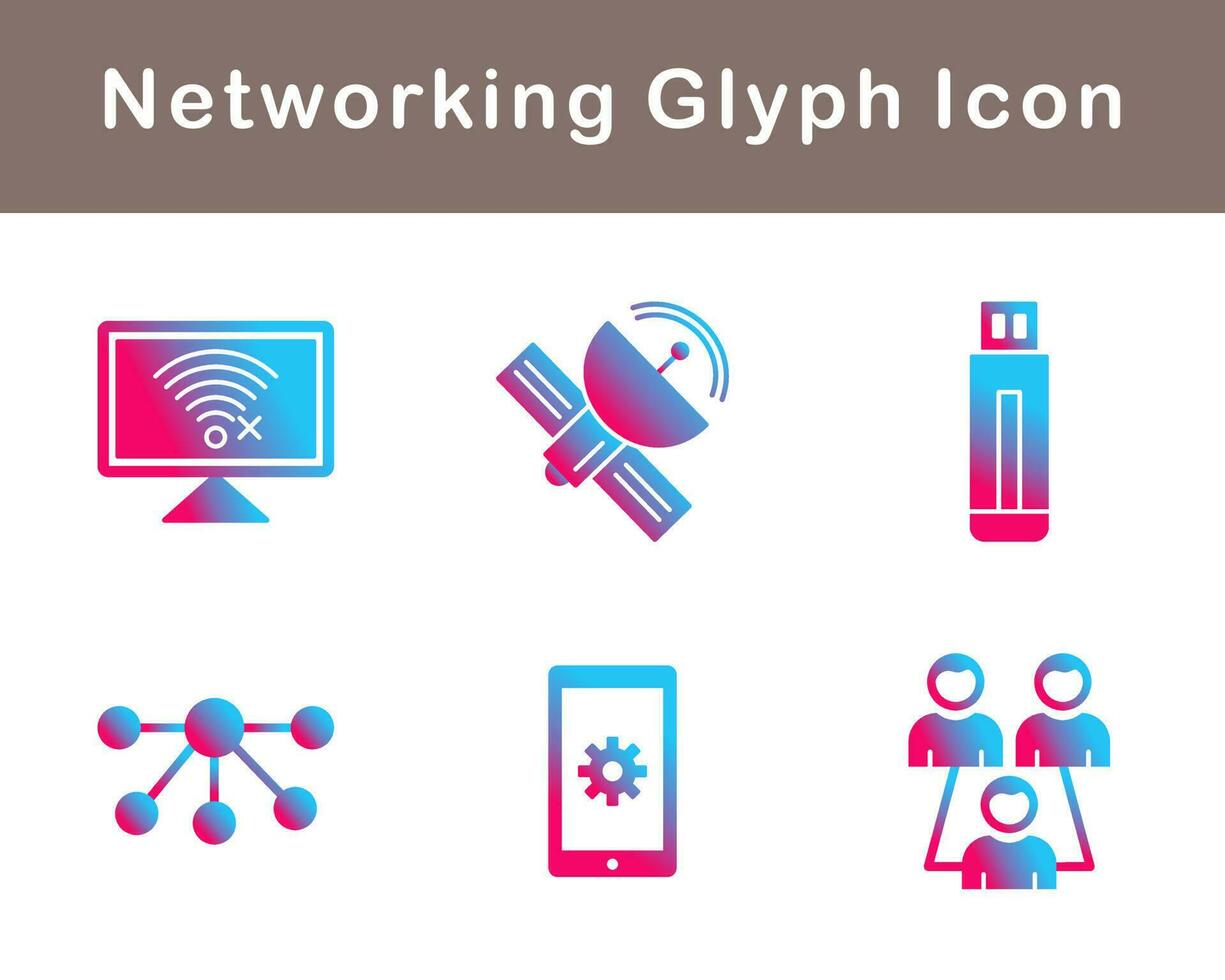 Networking Vector Icon Set