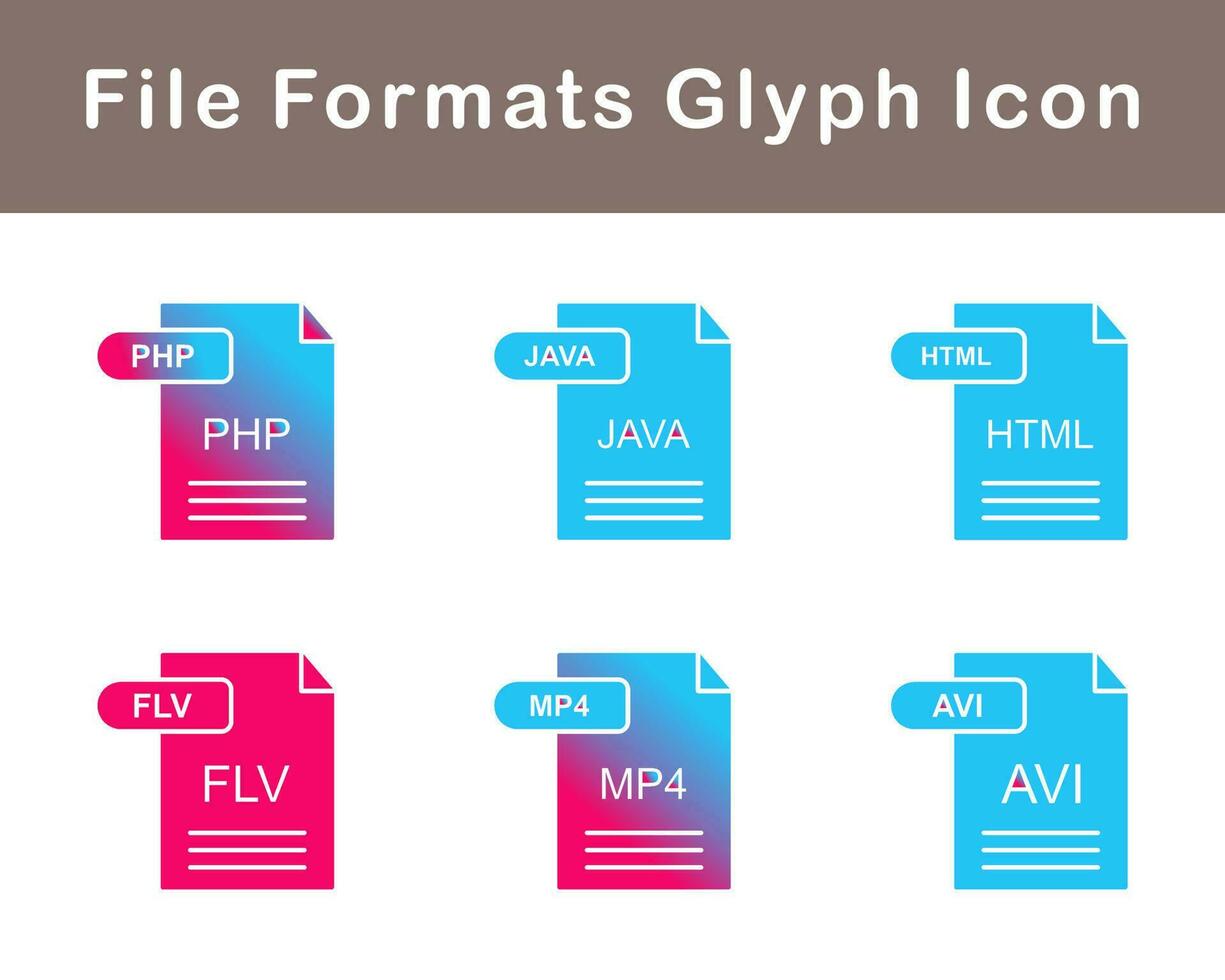 File Formats Vector Icon Set