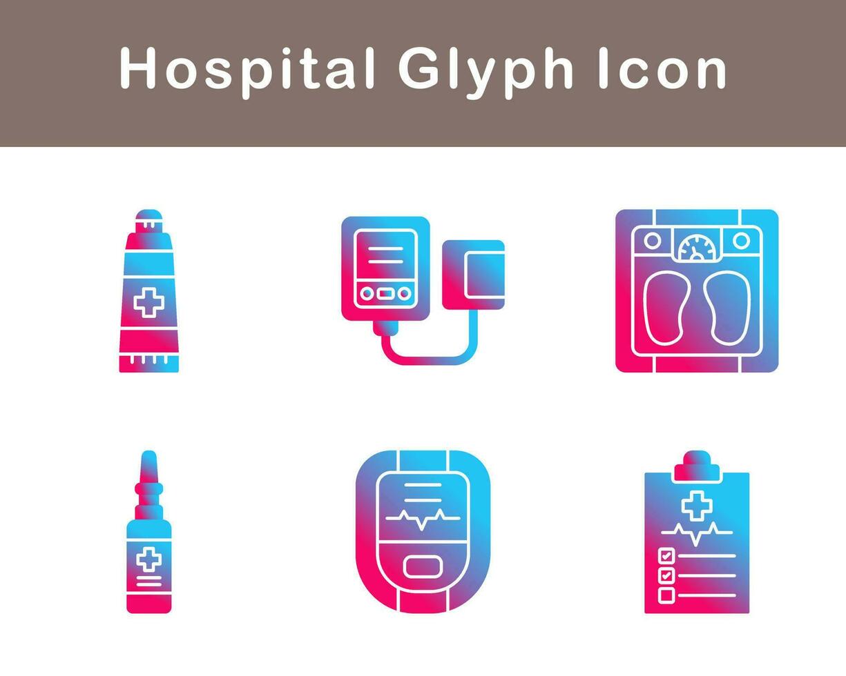 hospital vector icono conjunto