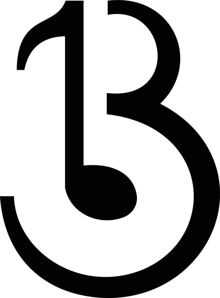 b3 logo icono vector