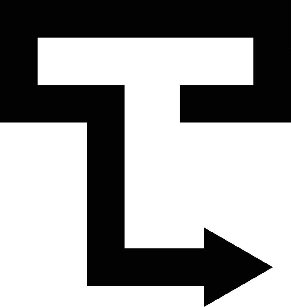 t logo y icono vector