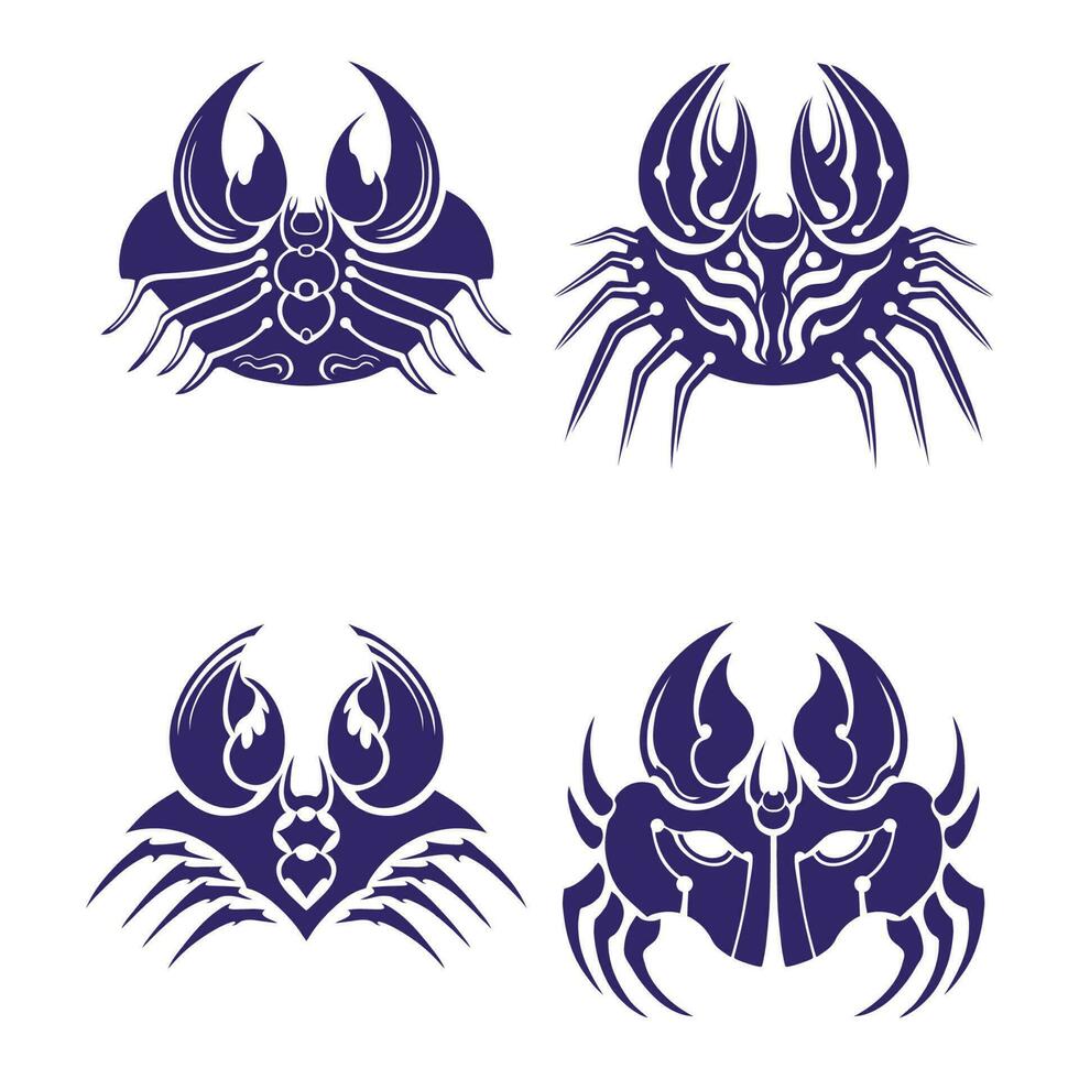 Crab Silhouette Vector art