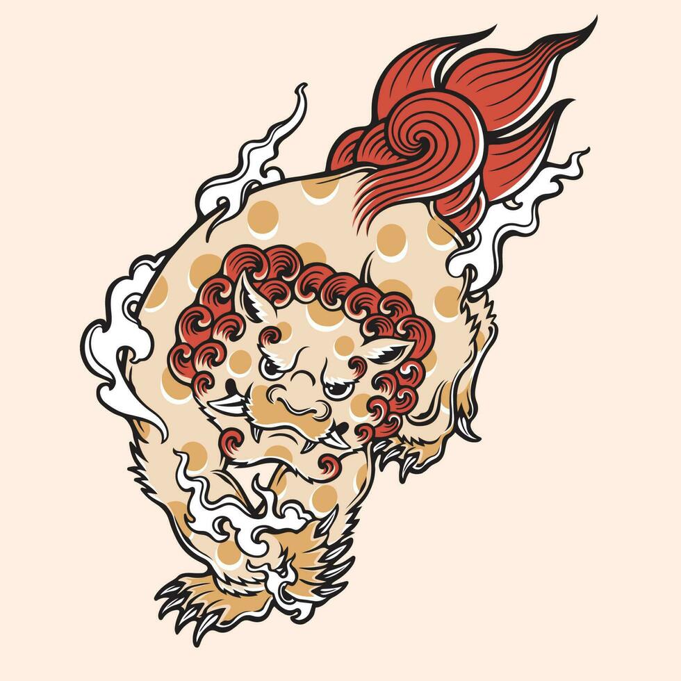 japanese foodog character vector set