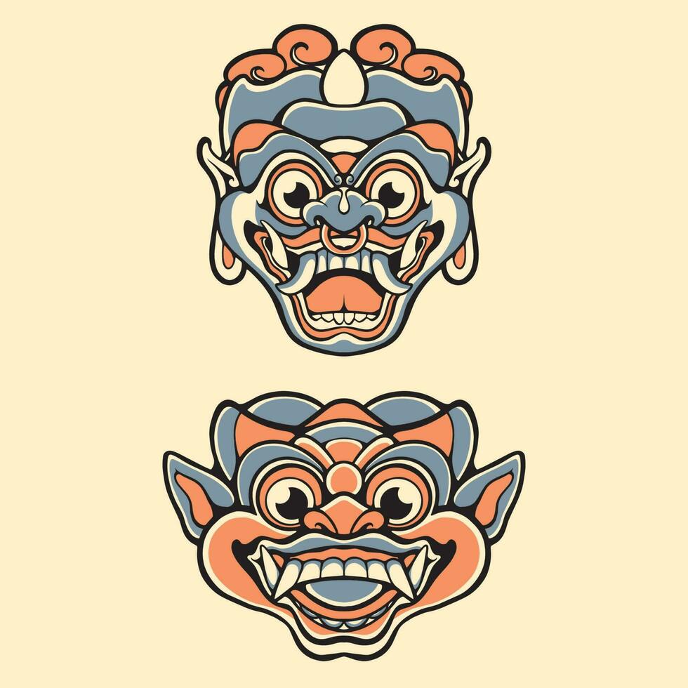 Balinese Traditional Mask vector
