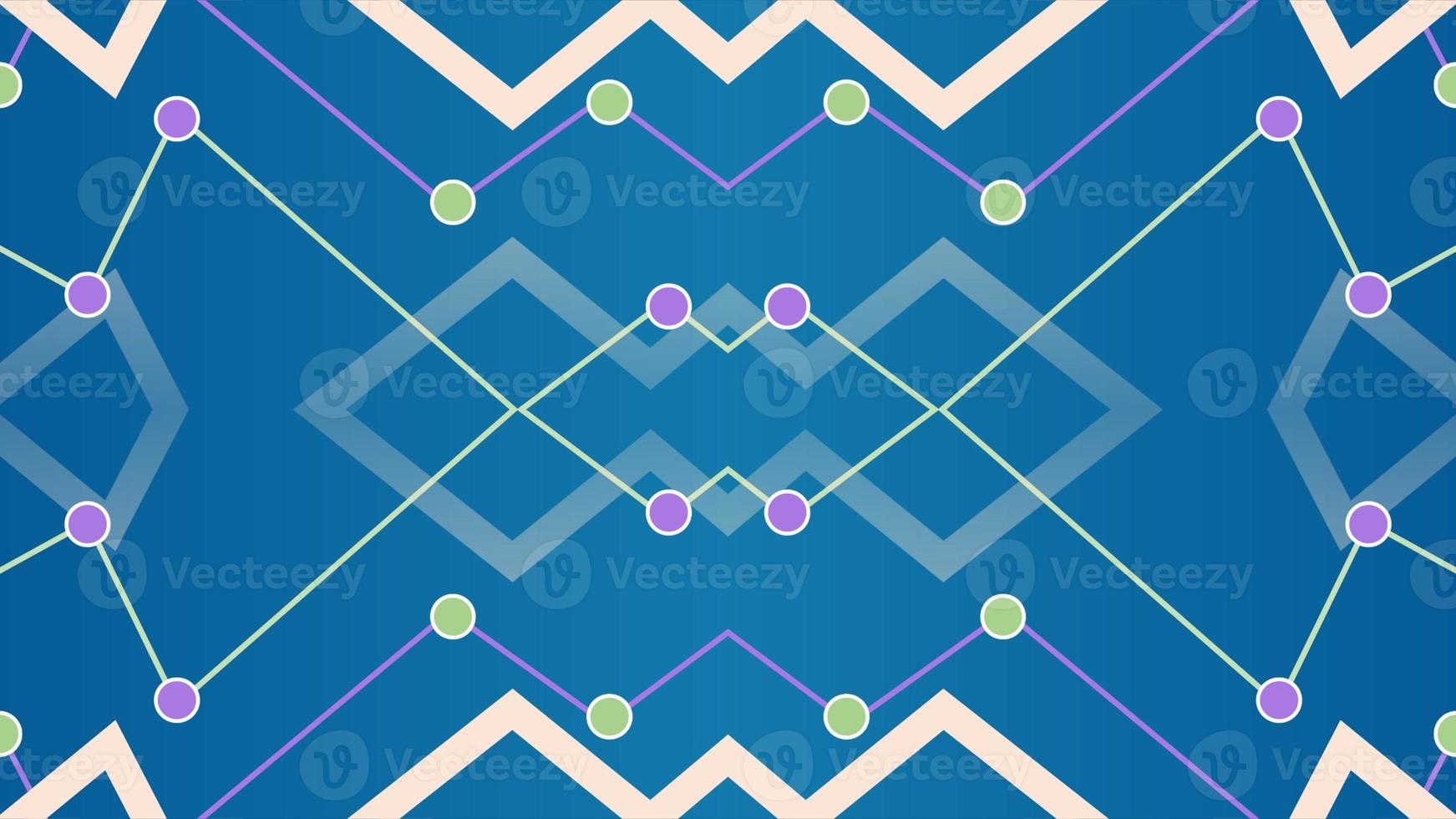abstract modern circuit board with intersection points on blue background photo
