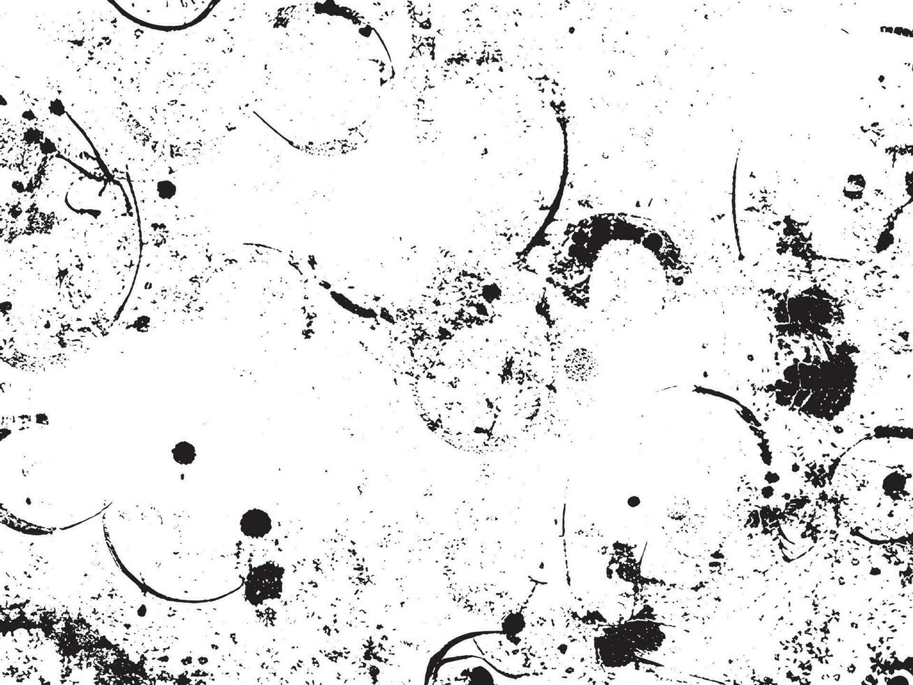 Grunge effect vector background. White and black abstract design with messy dots and scratches. Retro urban texture for overlay or illustration. Distressed and dirty surface with copy space. EPS10.