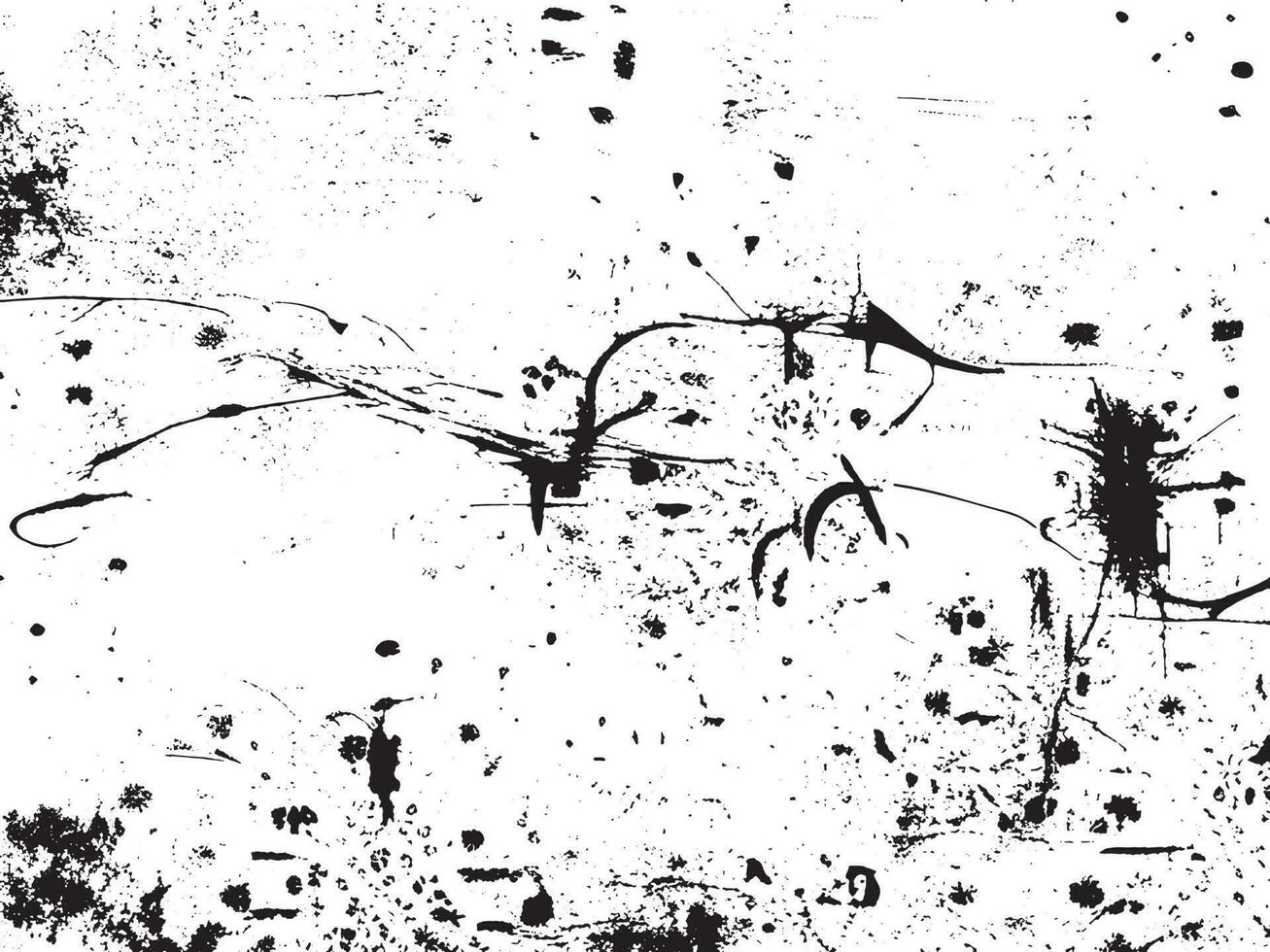 Grunge effect vector background. White and black abstract design with messy dots and scratches. Retro urban texture for overlay or illustration. Distressed and dirty surface with copy space. EPS10.