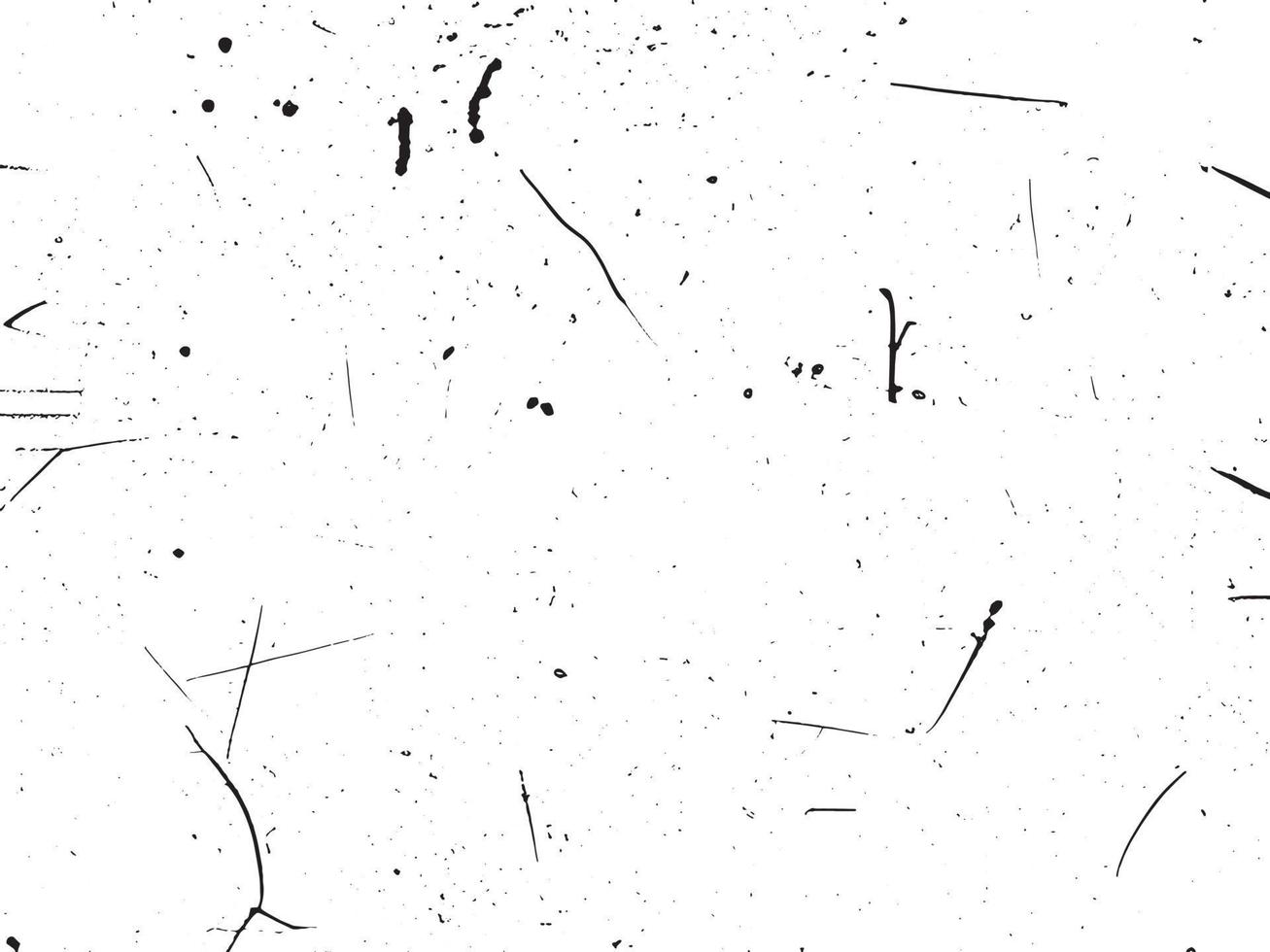 Grunge background vector illustration. Black and white messy texture with scratches and dots. Distressed overlay effect for retro design. Abstract dirty surface with empty space. EPS10.