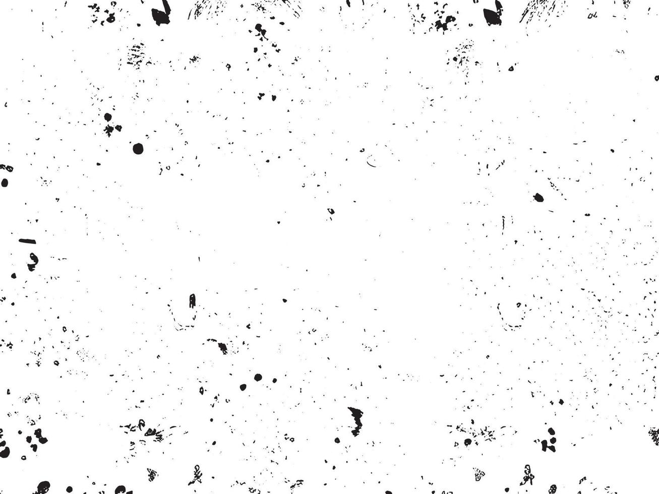Grunge background vector illustration. Black and white messy texture with scratches and dots. Distressed overlay effect for retro design. Abstract dirty surface with empty space. EPS10.