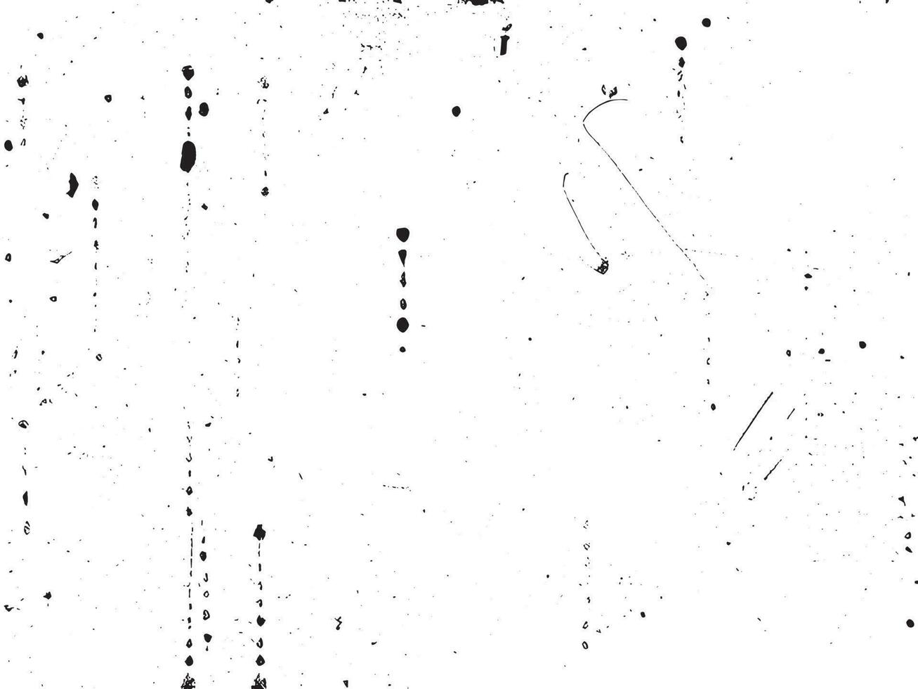 Grunge background vector illustration. Black and white messy texture with scratches and dots. Distressed overlay effect for retro design. Abstract dirty surface with empty space. EPS10.