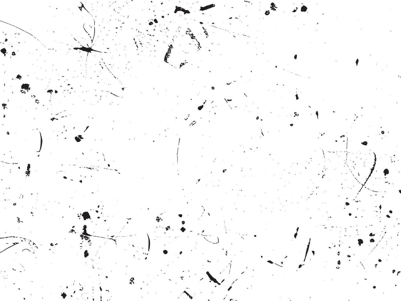 Grunge background vector illustration. Black and white messy texture with scratches and dots. Distressed overlay effect for retro design. Abstract dirty surface with empty space. EPS10.