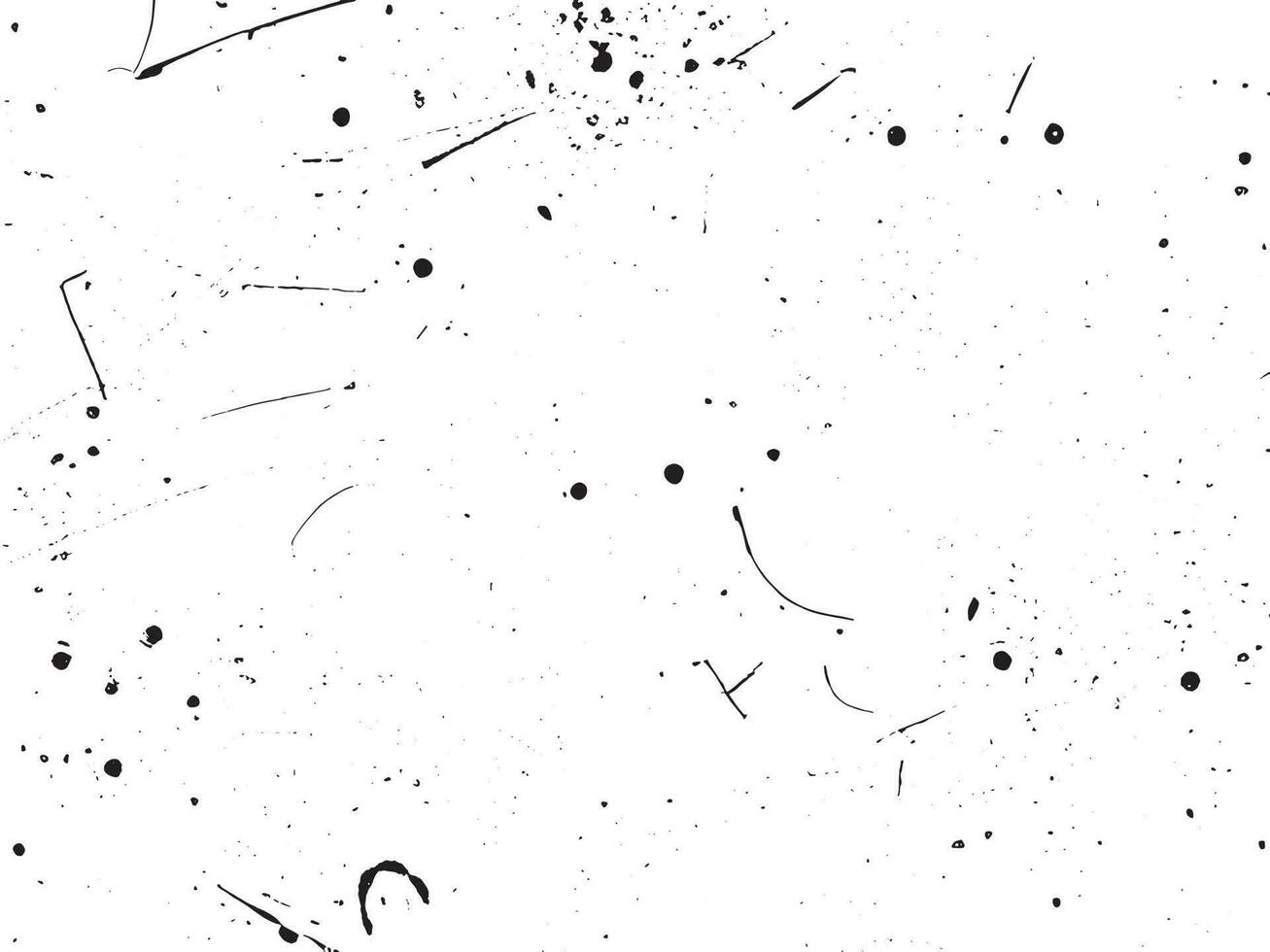 Grunge background vector illustration. Black and white messy texture with scratches and dots. Distressed overlay effect for retro design. Abstract dirty surface with empty space. EPS10.