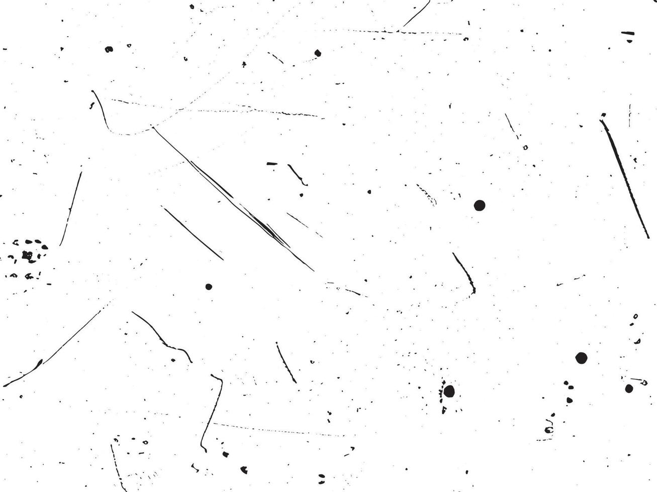Grunge background vector illustration. Black and white messy texture with scratches and dots. Distressed overlay effect for retro design. Abstract dirty surface with empty space. EPS10.