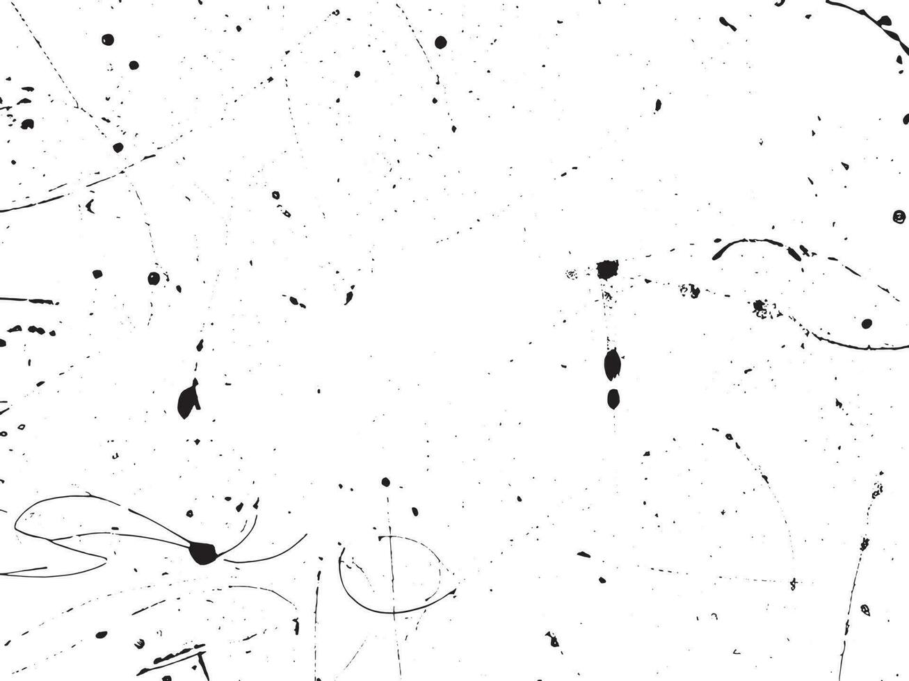 Grunge background vector illustration. Black and white messy texture with scratches and dots. Distressed overlay effect for retro design. Abstract dirty surface with empty space. EPS10.