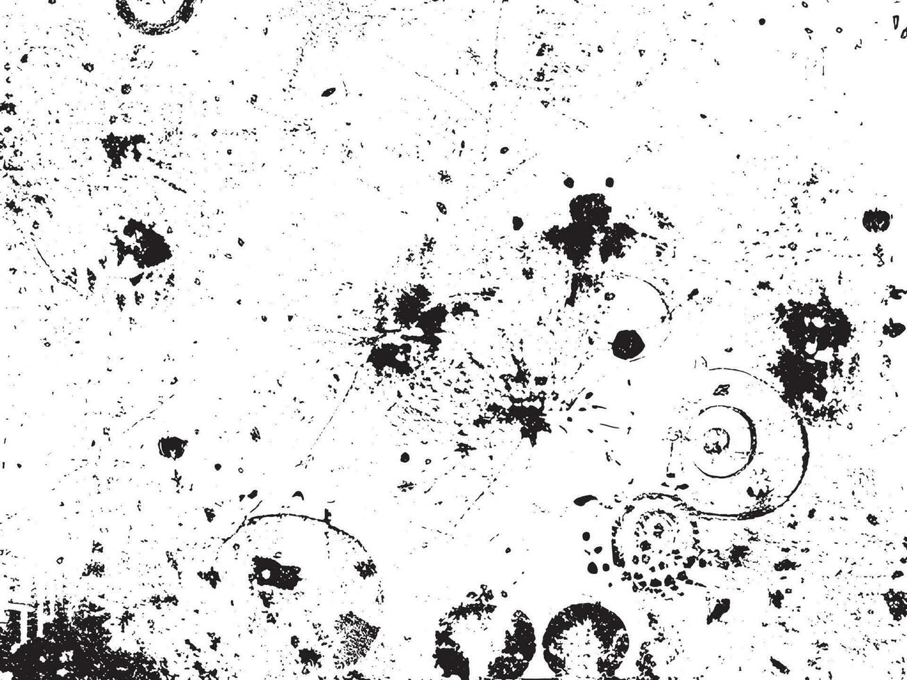 Grunge effect vector background. White and black abstract design with messy dots and scratches. Retro urban texture for overlay or illustration. Distressed and dirty surface with copy space. EPS10.