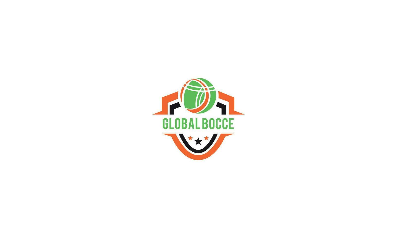 Bocce logo design vector template. Pro vector