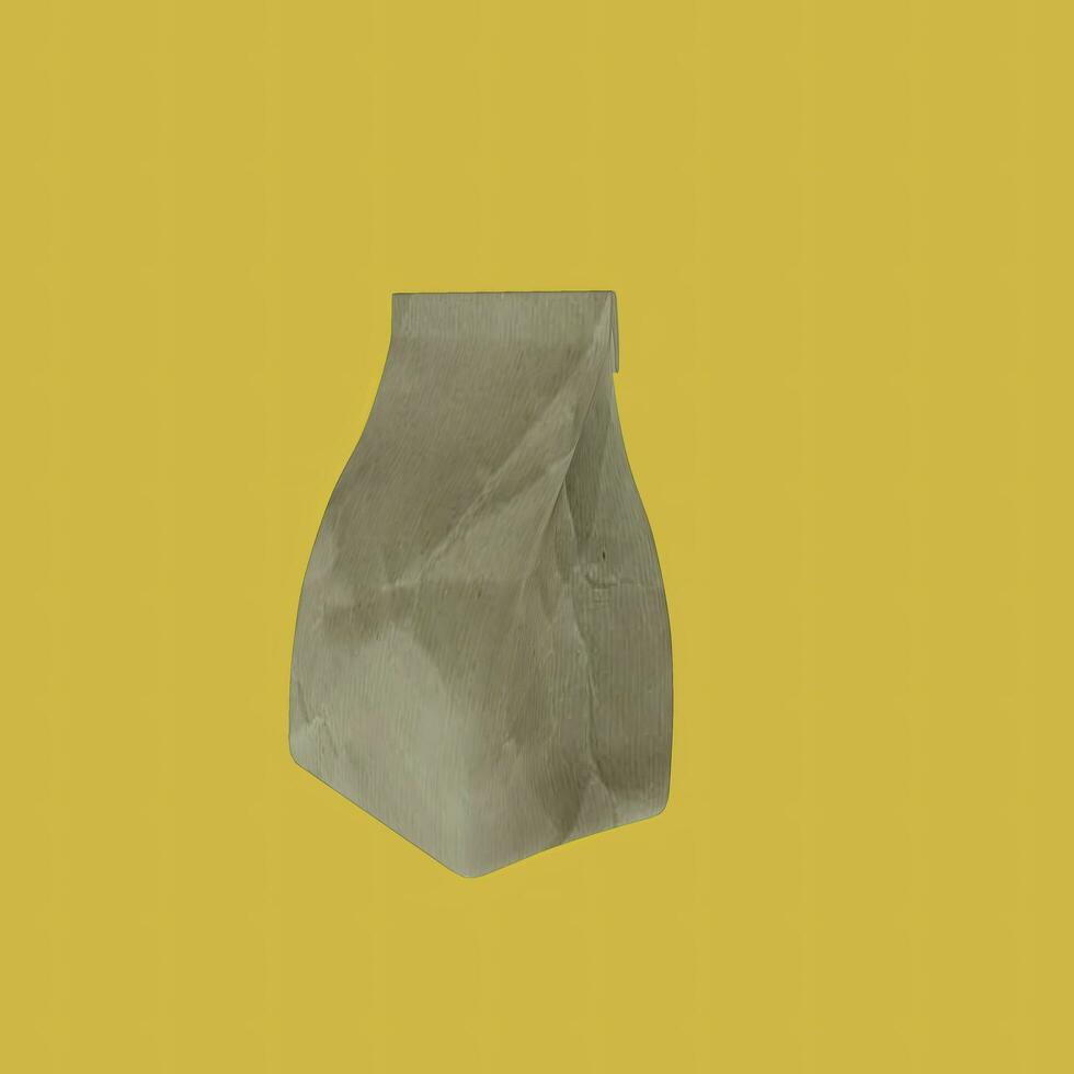 Paper bag 3d icon photo