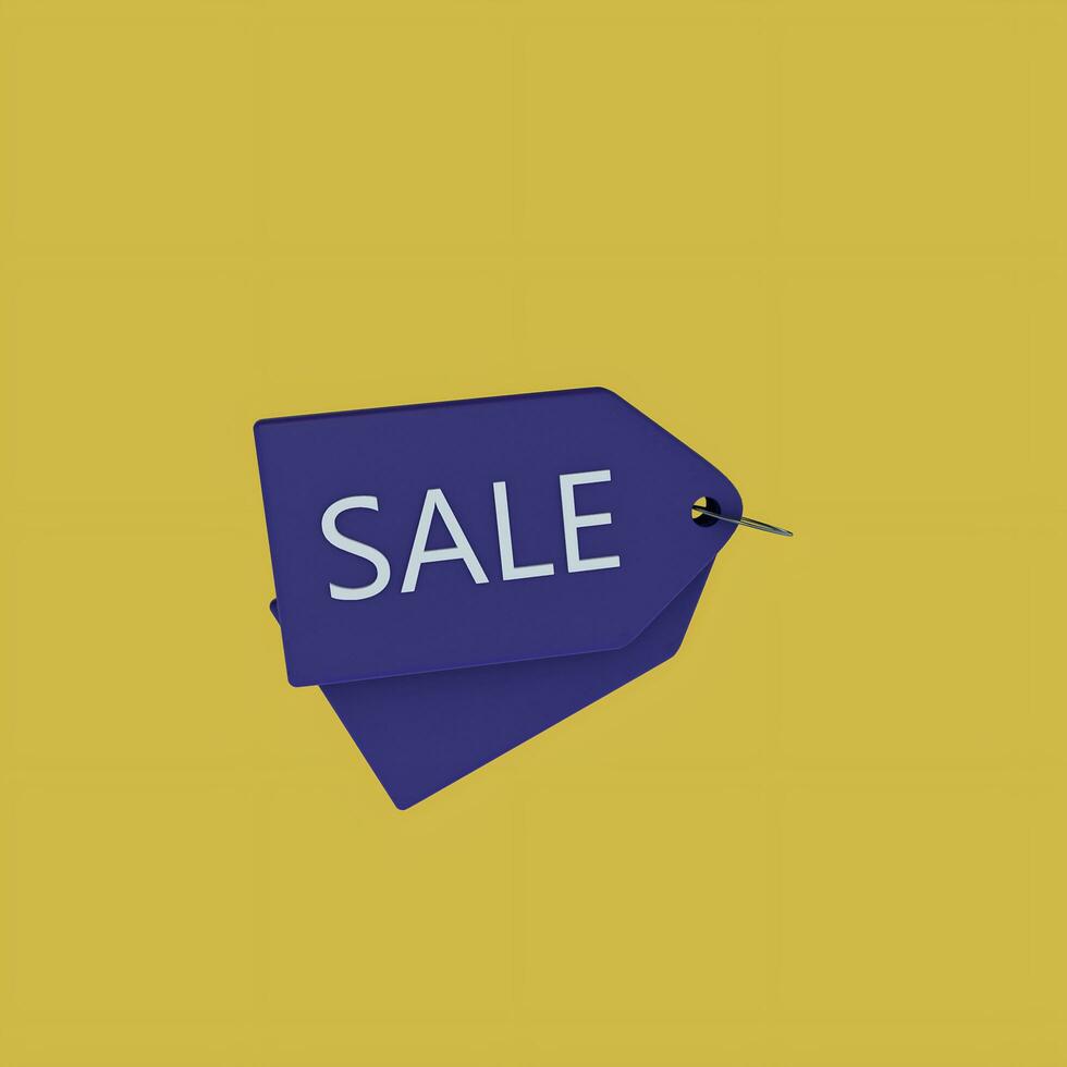 Sale tags 3D icon photo