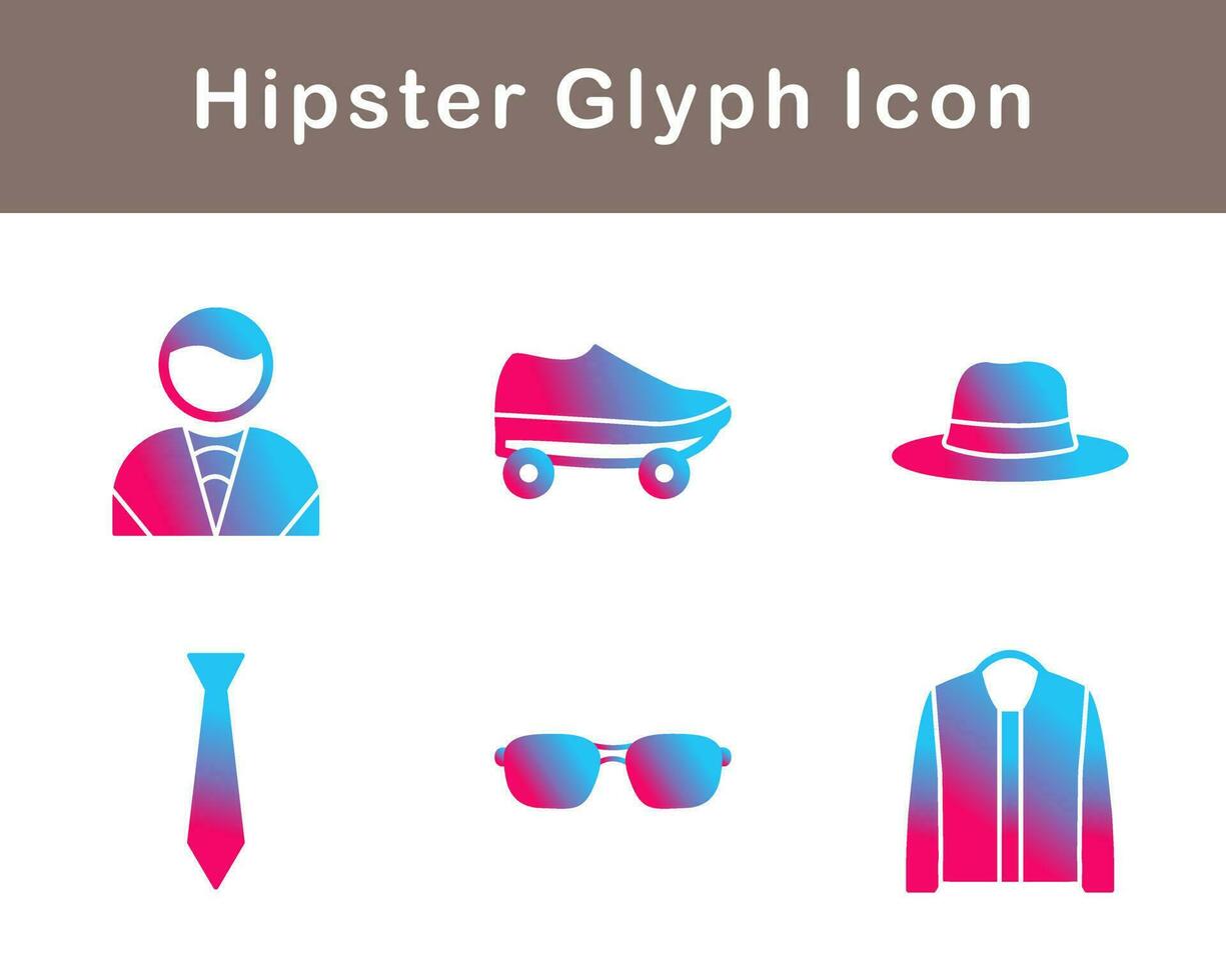 Hipster Vector Icon Set