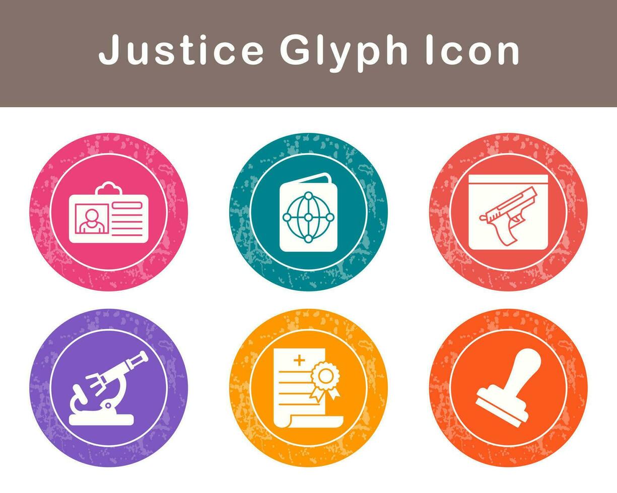 Justice Vector Icon Set