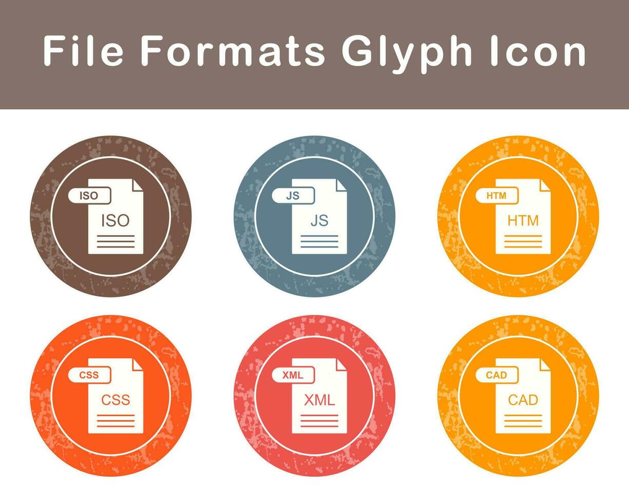 File Formats Vector Icon Set