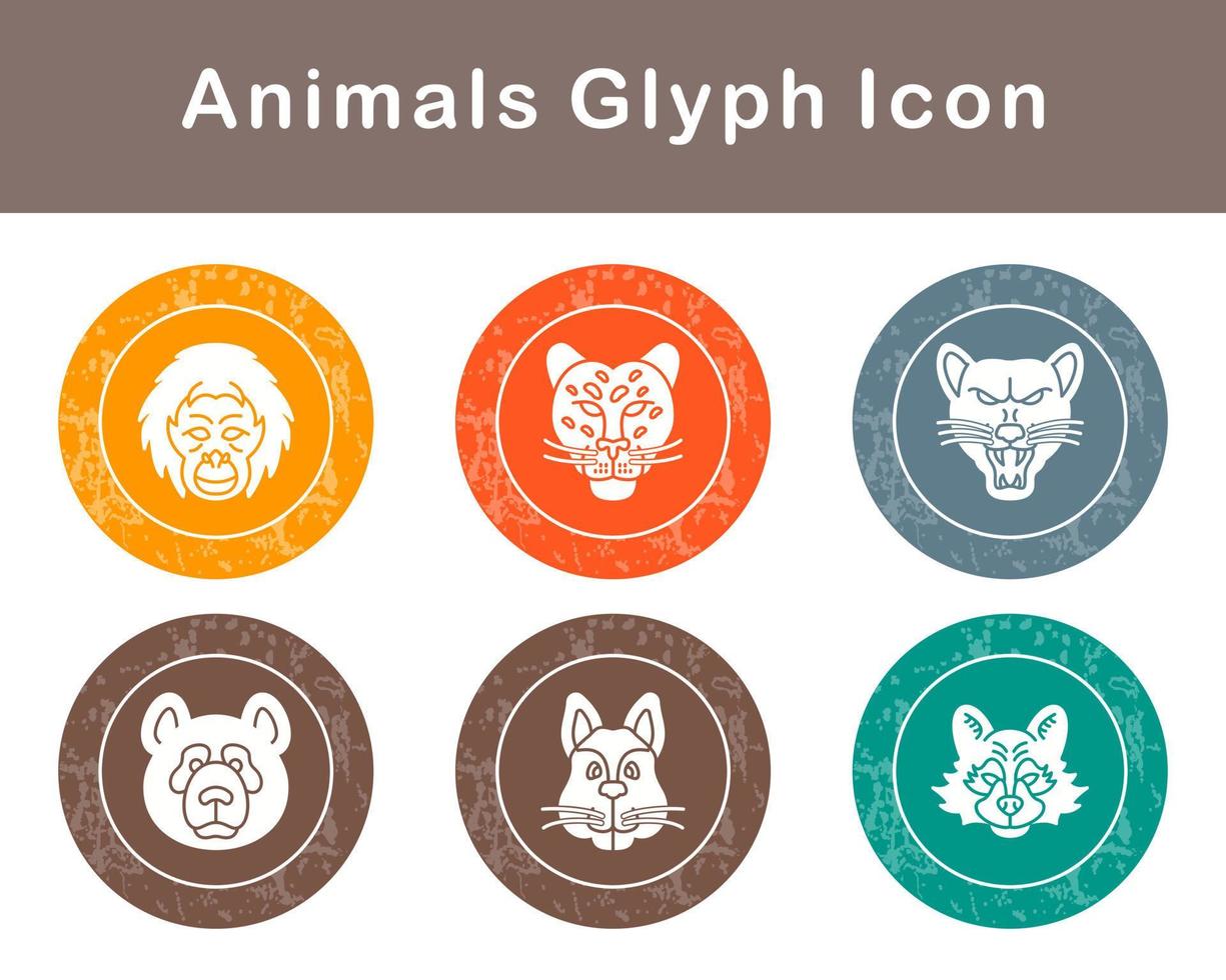 Animals Vector Icon Set