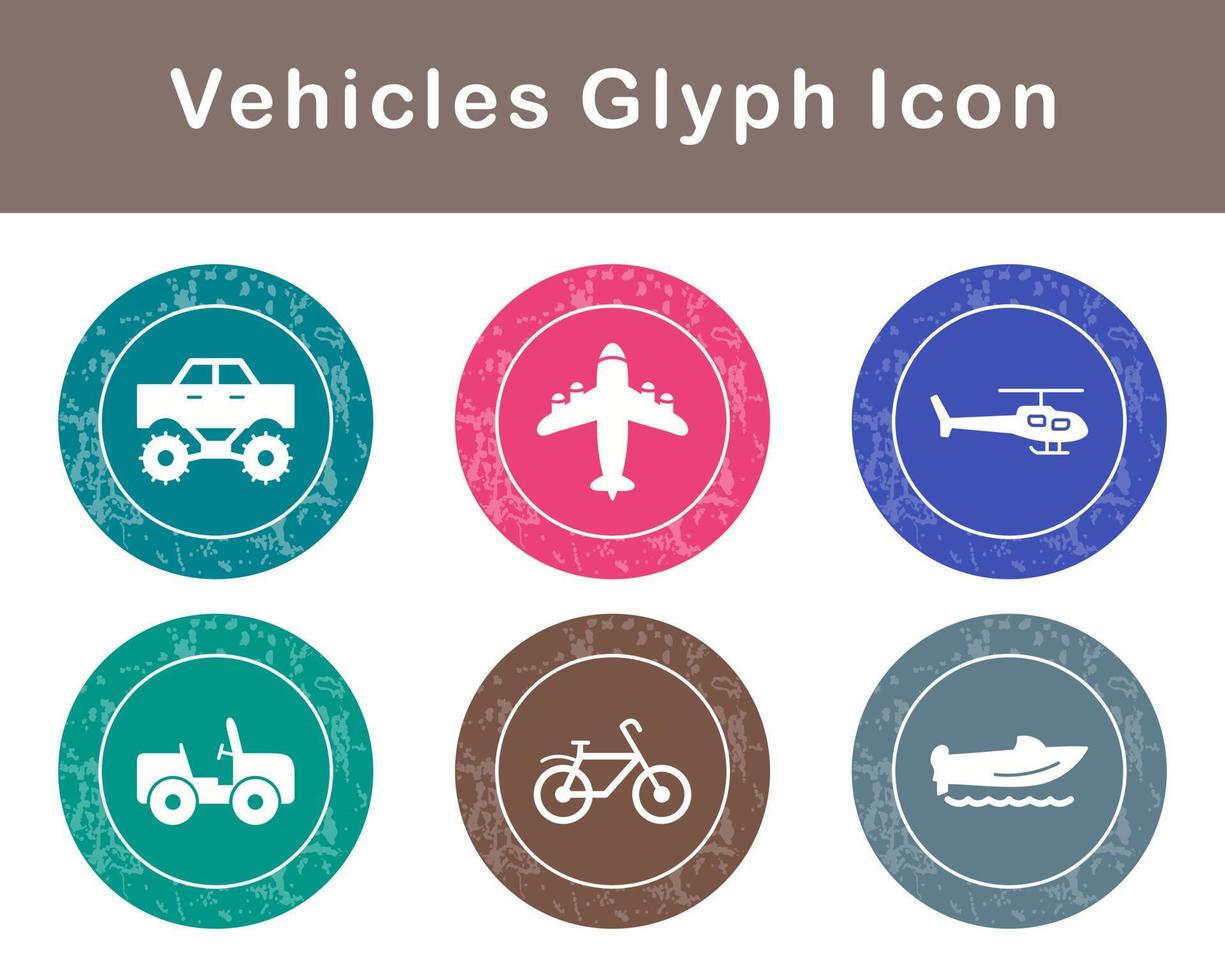 Vehicles Vector Icon Set