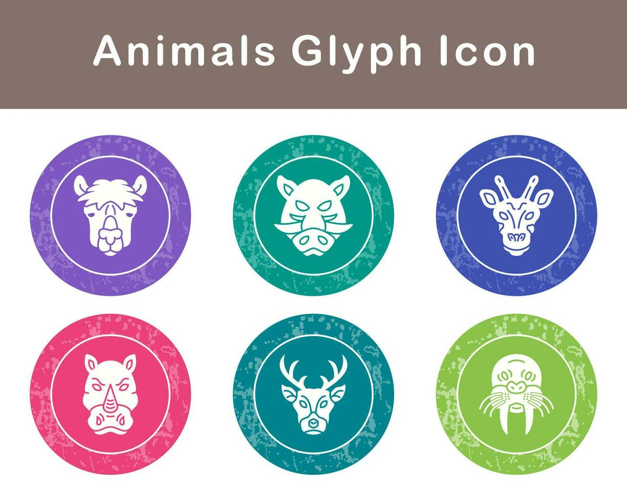 Animals Vector Icon Set