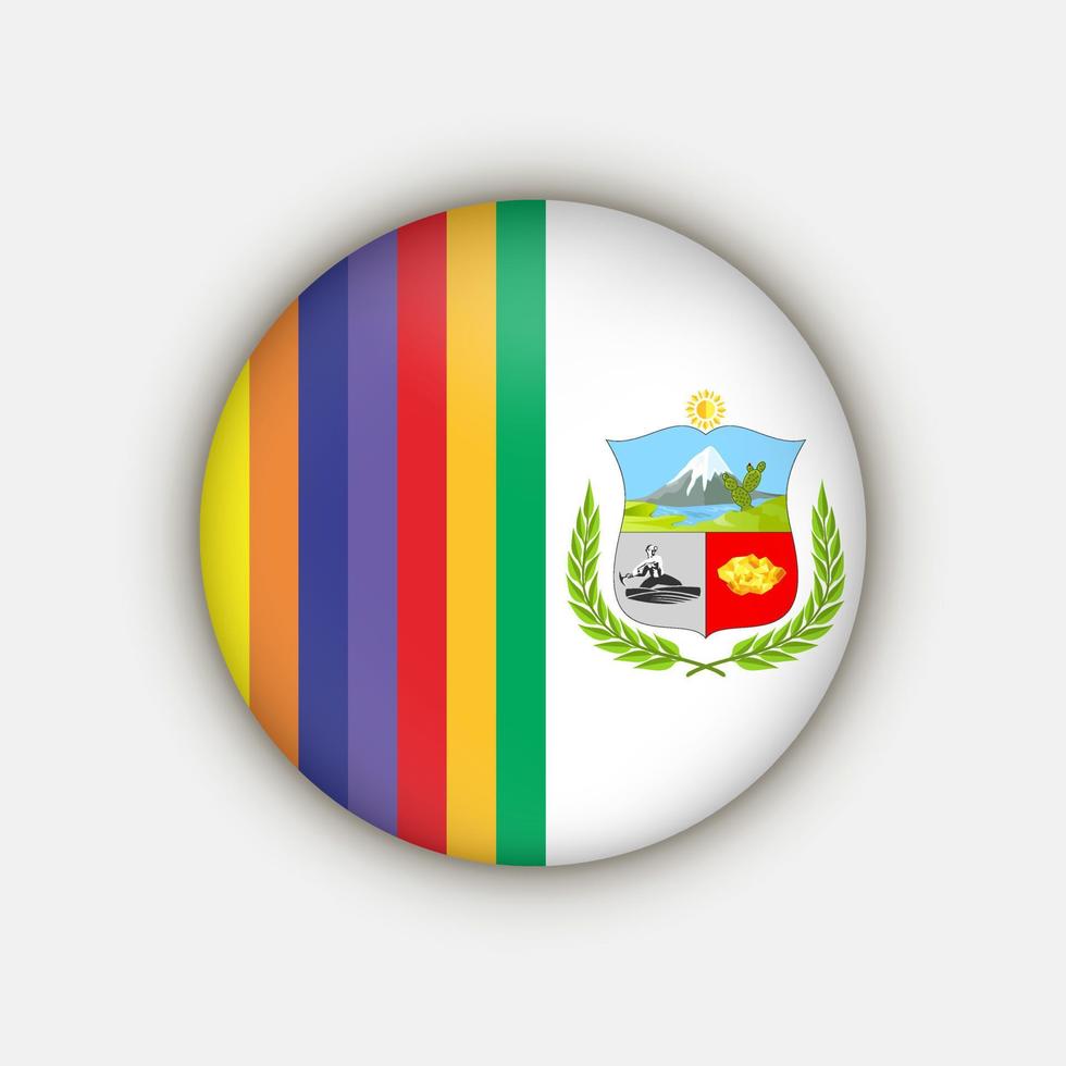 bandera del departamento de apurímac. Perú. ilustración vectorial vector