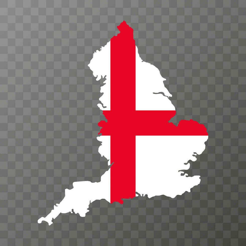 England, UK region map. Vector illustration.