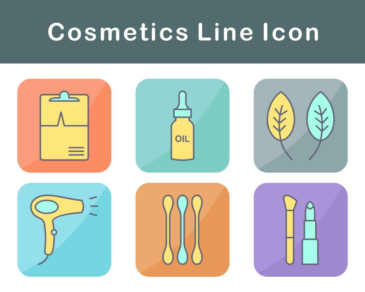 productos cosméticos vector icono conjunto