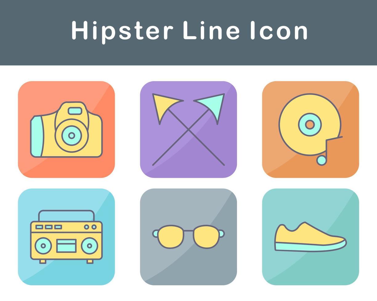 Hipster Vector Icon Set