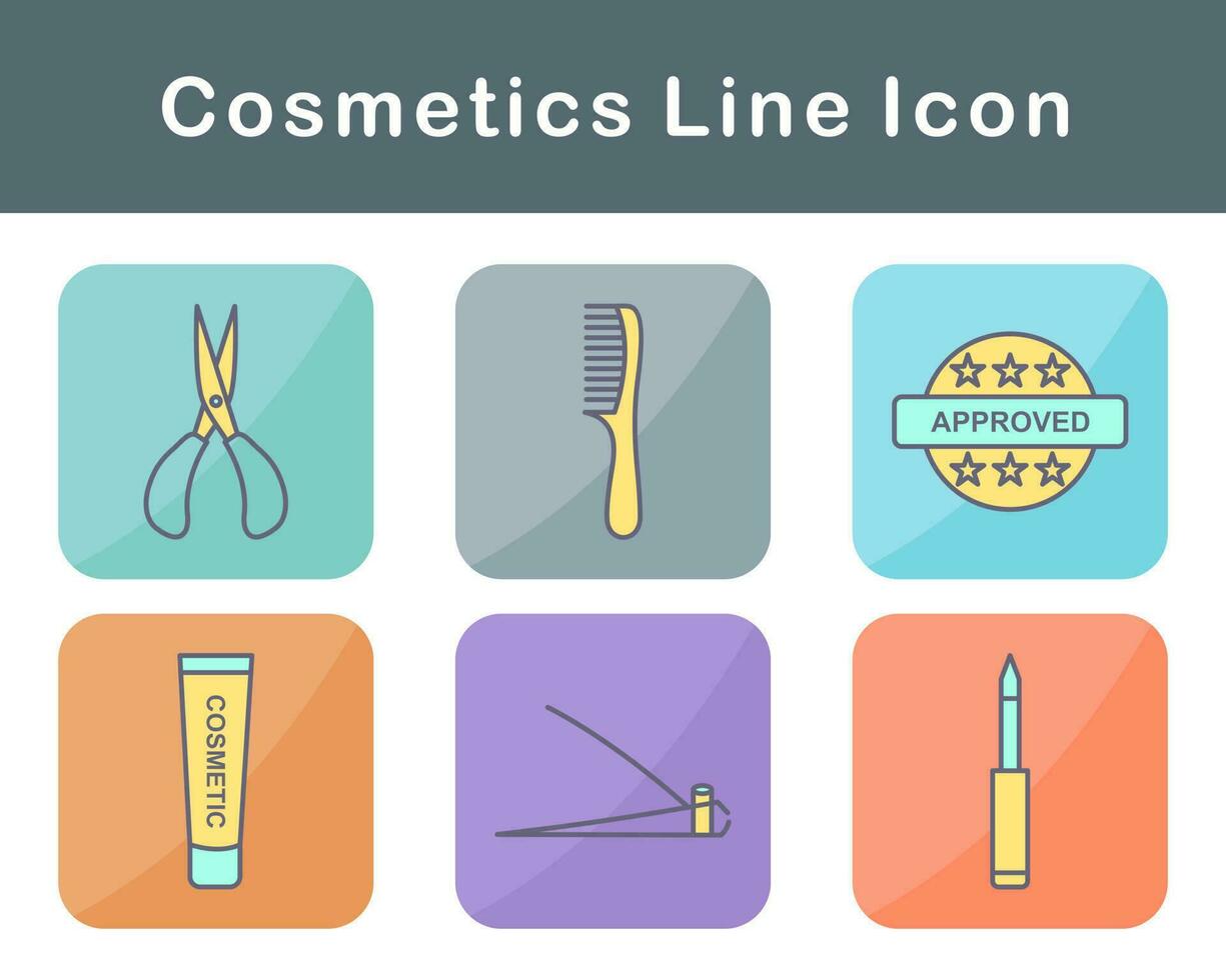 productos cosméticos vector icono conjunto