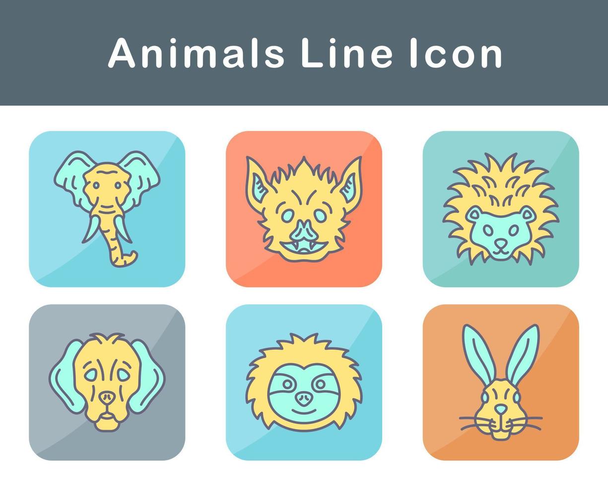 Animals Vector Icon Set