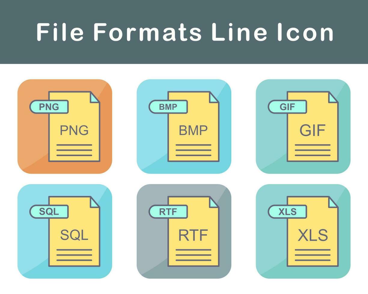 File Formats Vector Icon Set