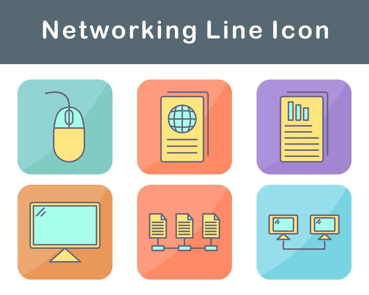 Networking Vector Icon Set