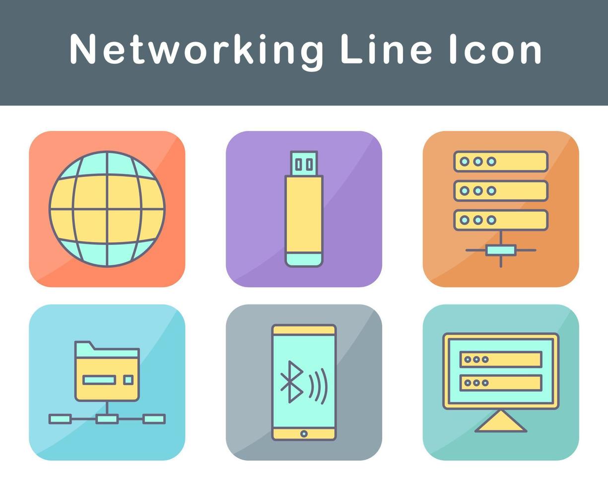 Networking Vector Icon Set