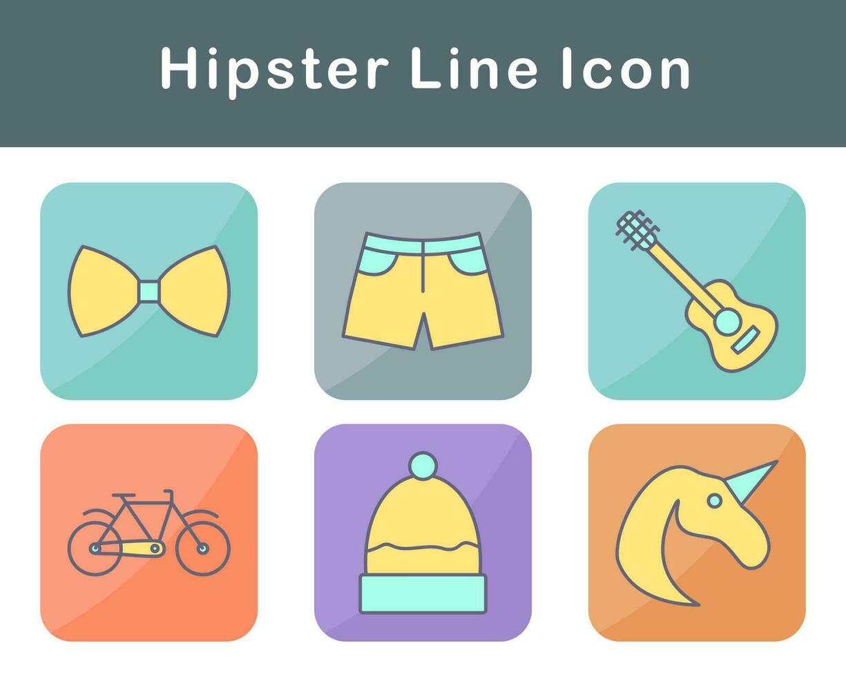 Hipster Vector Icon Set