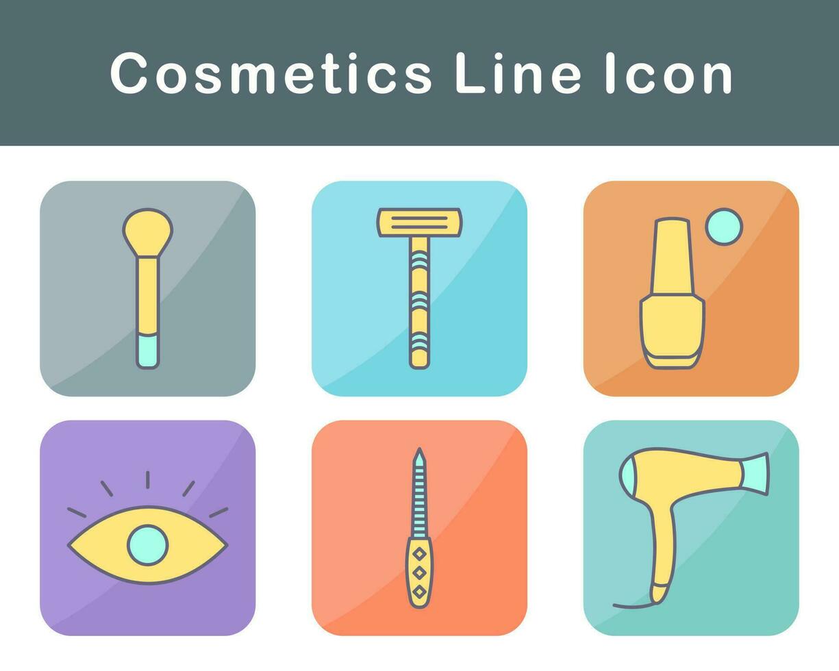 productos cosméticos vector icono conjunto