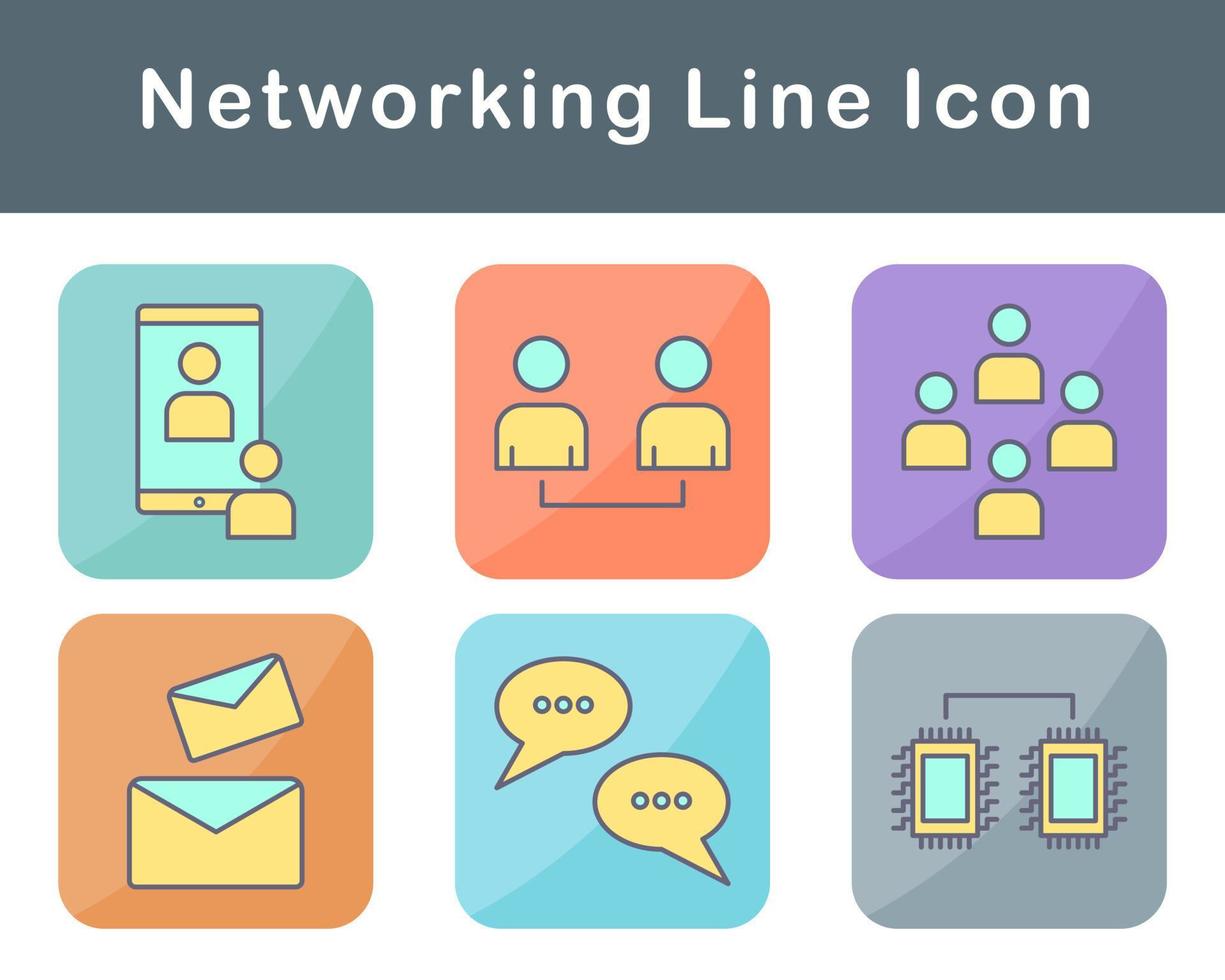 Networking Vector Icon Set