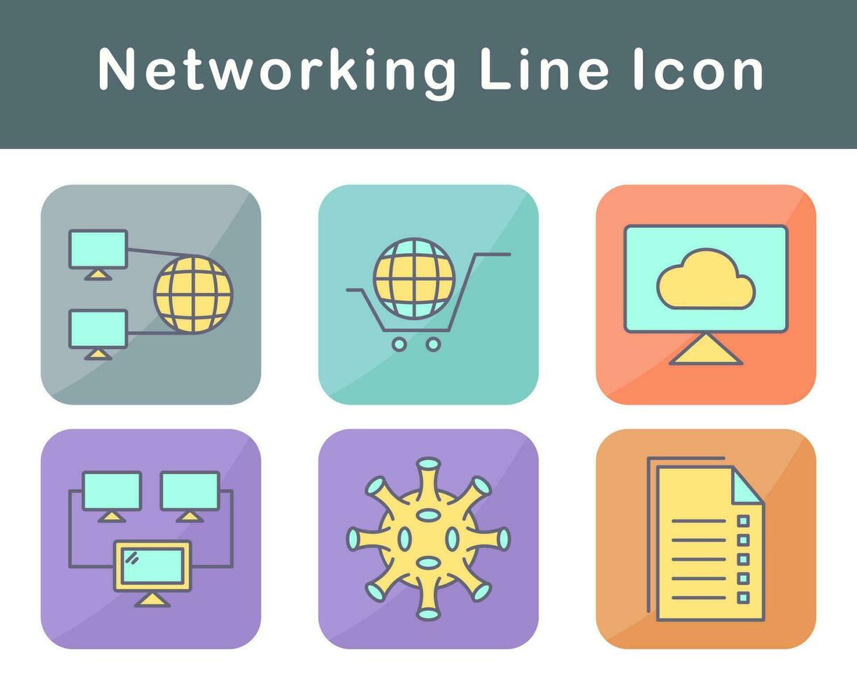 Networking Vector Icon Set