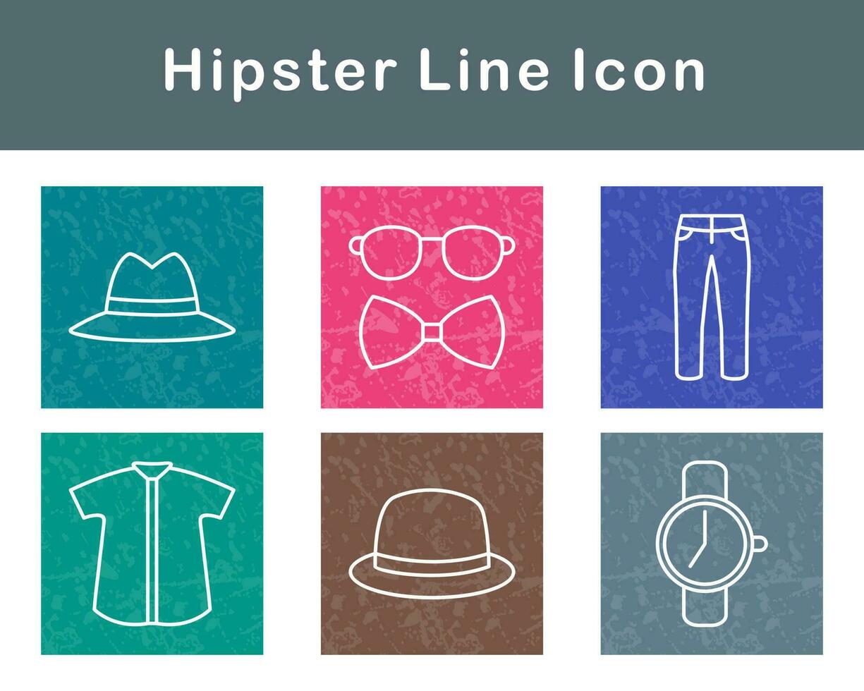 Hipster Vector Icon Set