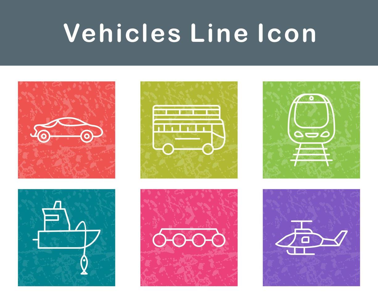 Vehicles Vector Icon Set