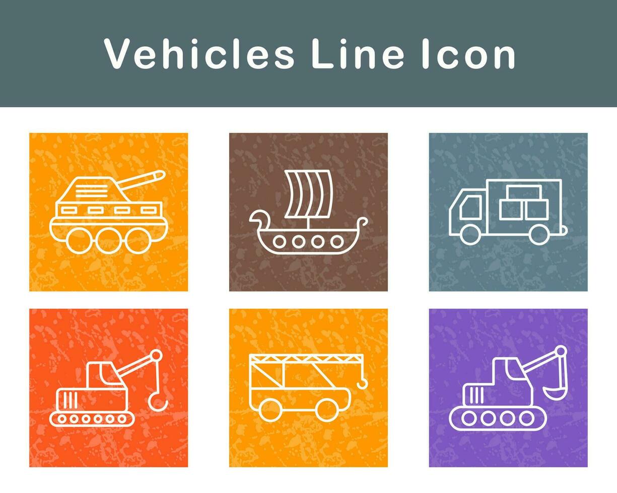 Vehicles Vector Icon Set