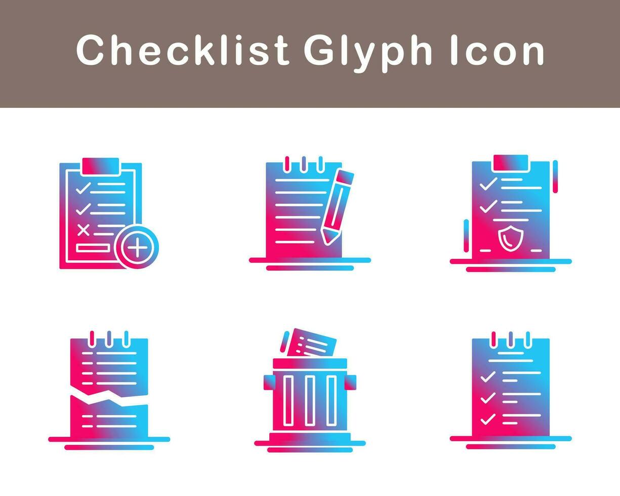 Checklist Vector Icon Set