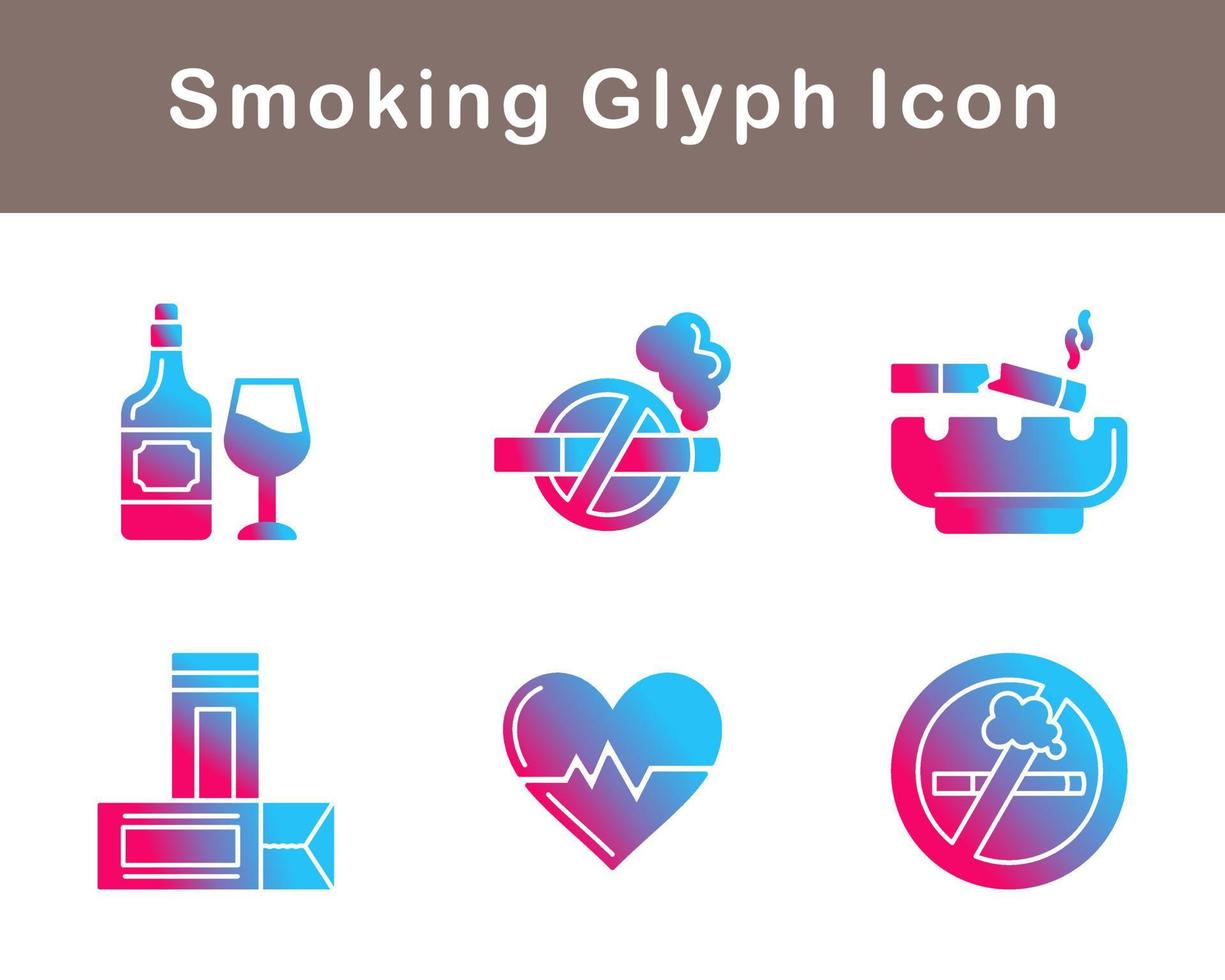 Smoking Vector Icon Set